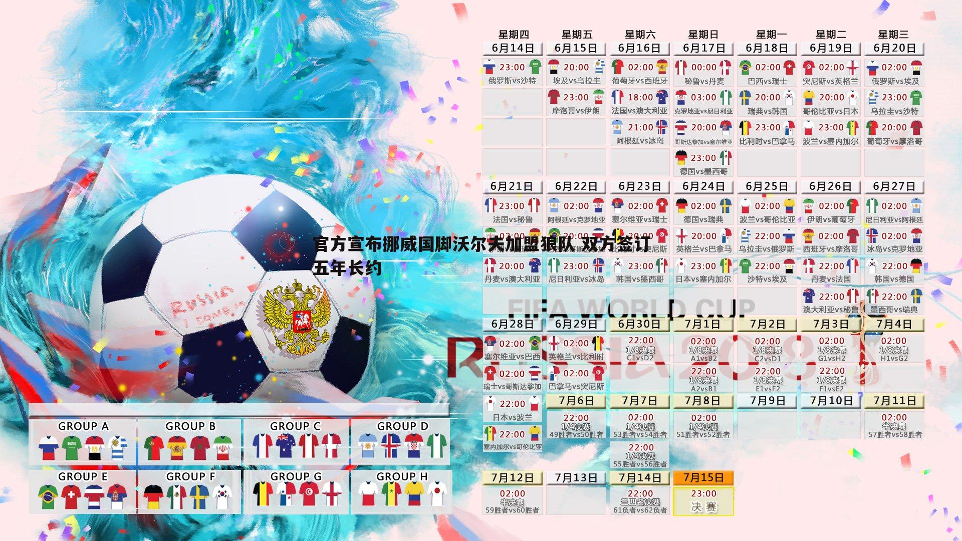 乐天堂fun90-官方宣布挪威国脚沃尔夫加盟狼队 双方签订五年长约